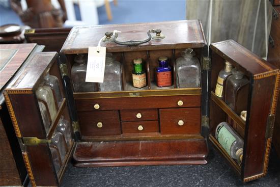 A Victorian mahogany apothecary cabinet, 11.5in.